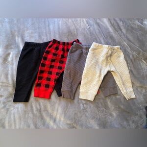 HB Quilted Jogger 4-pair bundle 9-12mo